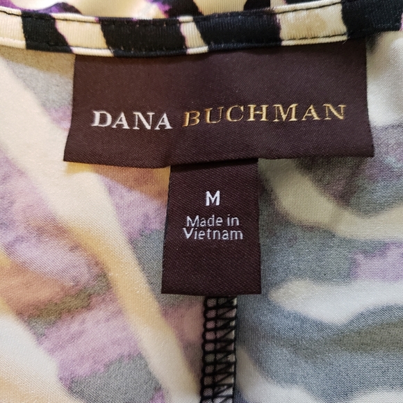 Dana Buchman V-Neck Faux Wrap Style Dress - Picture 6 of 8